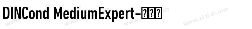 DINCond MediumExpert字体转换